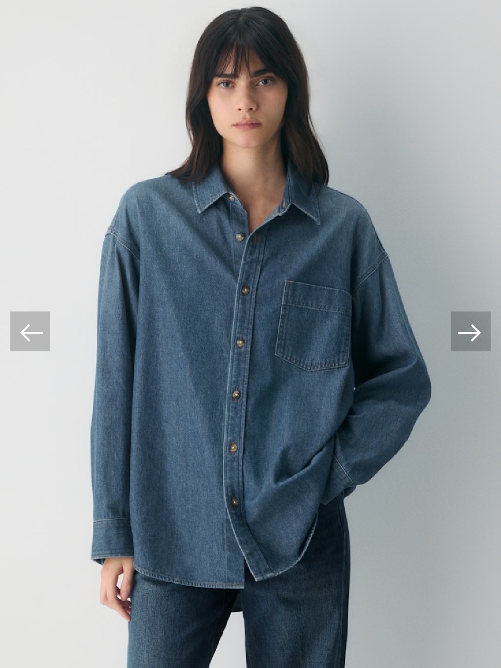 Aritzia Denim Forum The '80s Comfy Denim Shirt